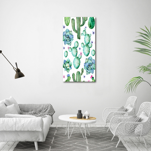 Wall art canvas large Cacti