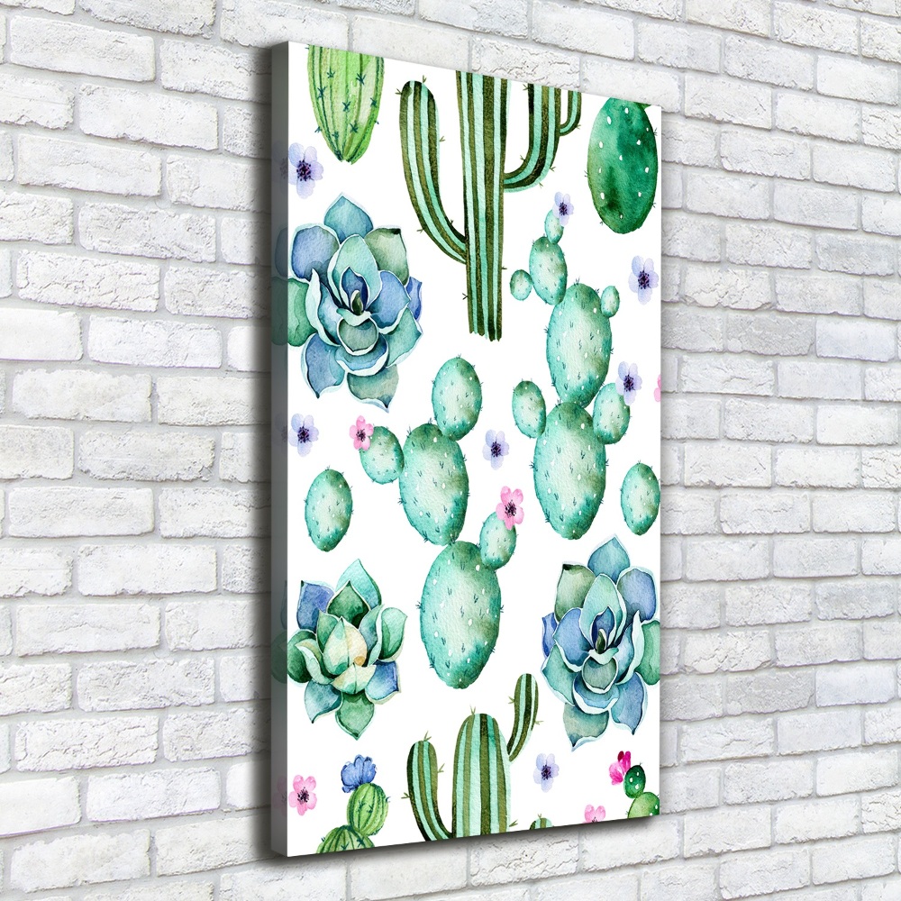 Wall art canvas large Cacti