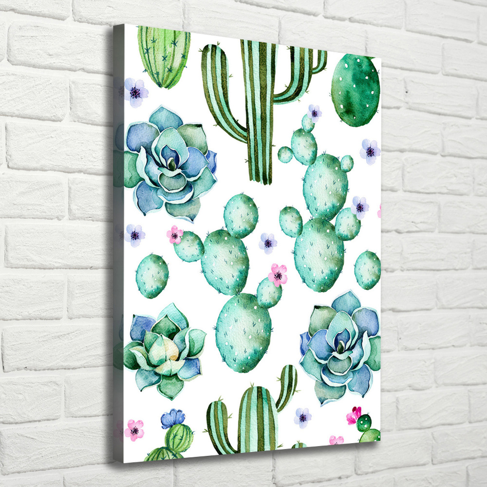 Wall art canvas large Cacti