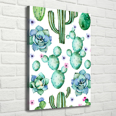 Wall art canvas large Cacti