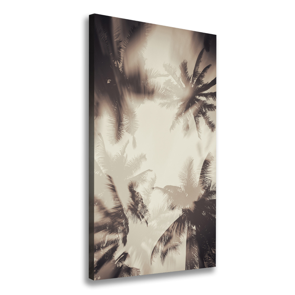 Canvas wall art Palm trees