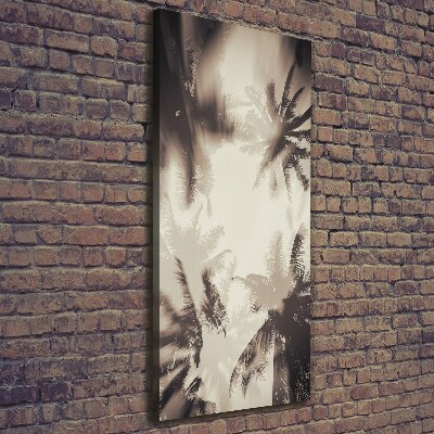 Canvas wall art Palm trees