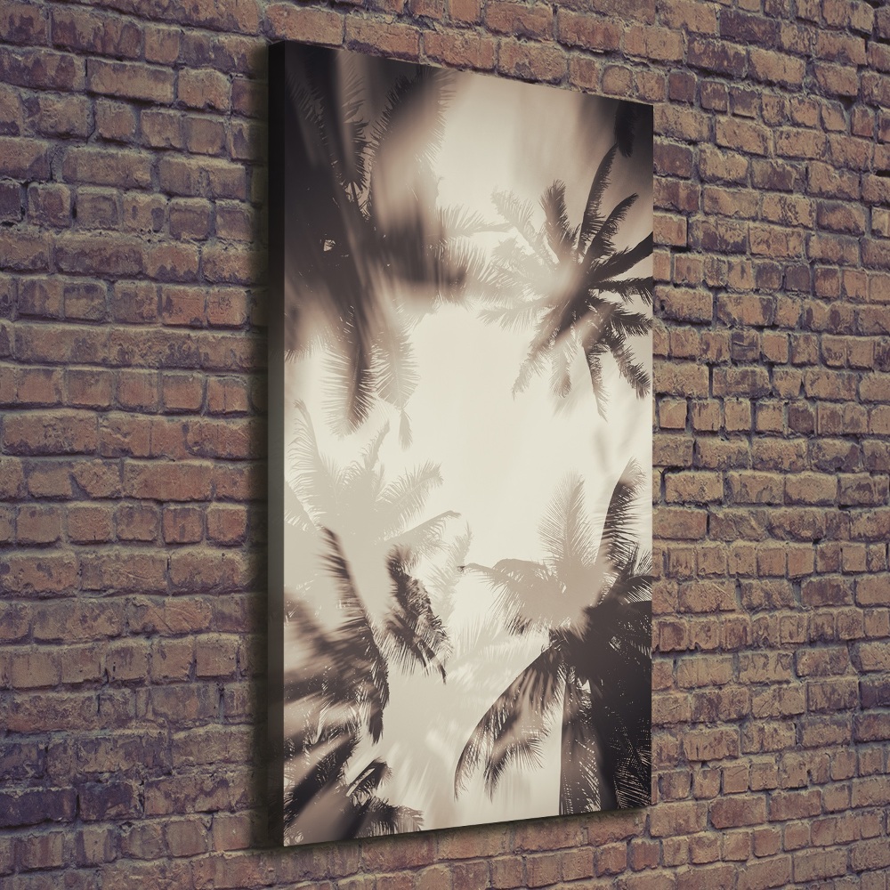 Canvas wall art Palm trees