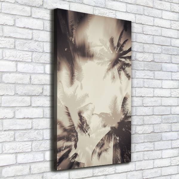 Canvas wall art Palm trees