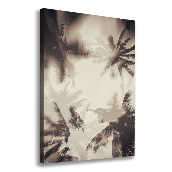 Canvas wall art Palm trees