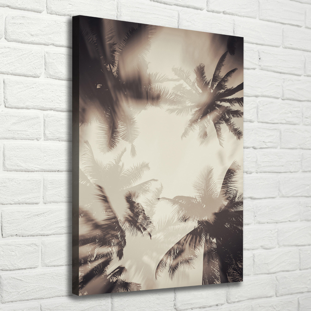 Canvas wall art Palm trees