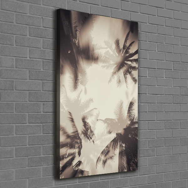 Canvas wall art Palm trees