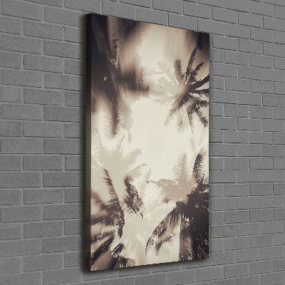 Canvas wall art Palm trees