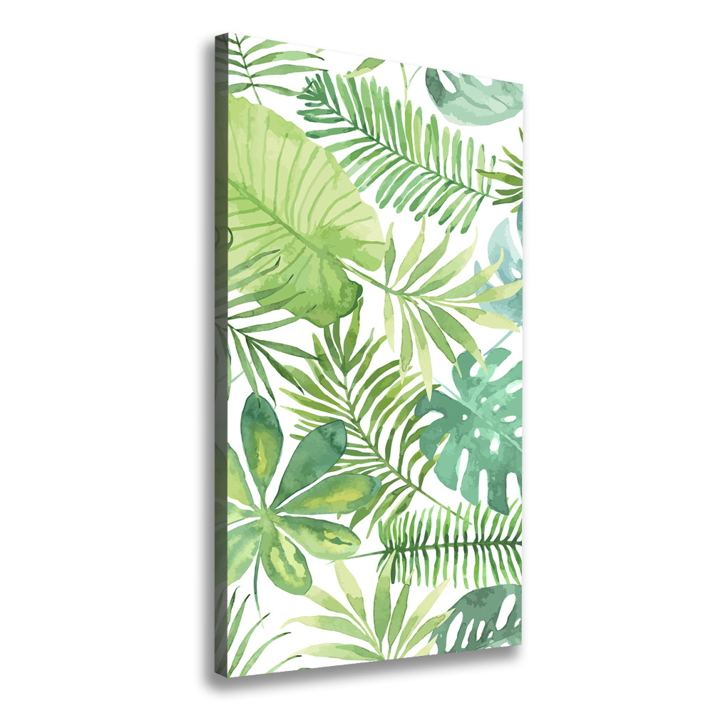 Wall art canvas large Tropical leaves