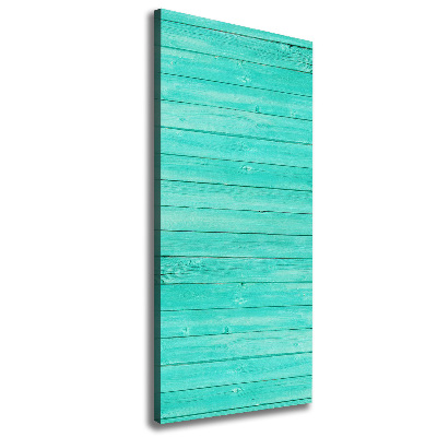 Large canvas wall art Green boards