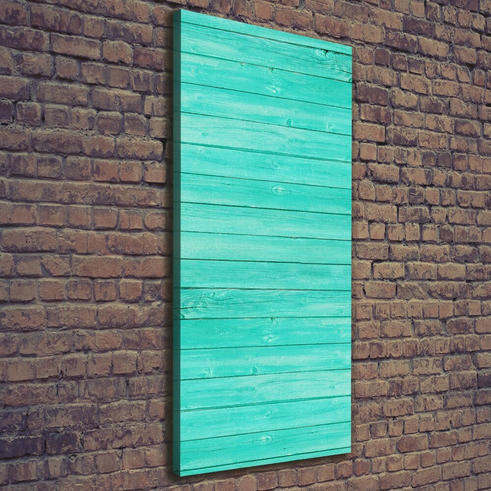 Large canvas wall art Green boards