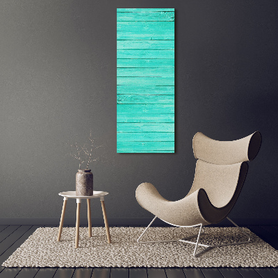 Large canvas wall art Green boards