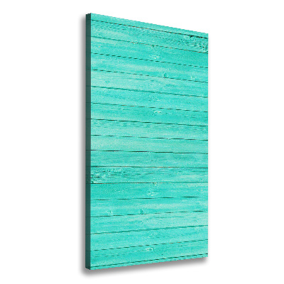 Large canvas wall art Green boards