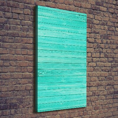 Large canvas wall art Green boards