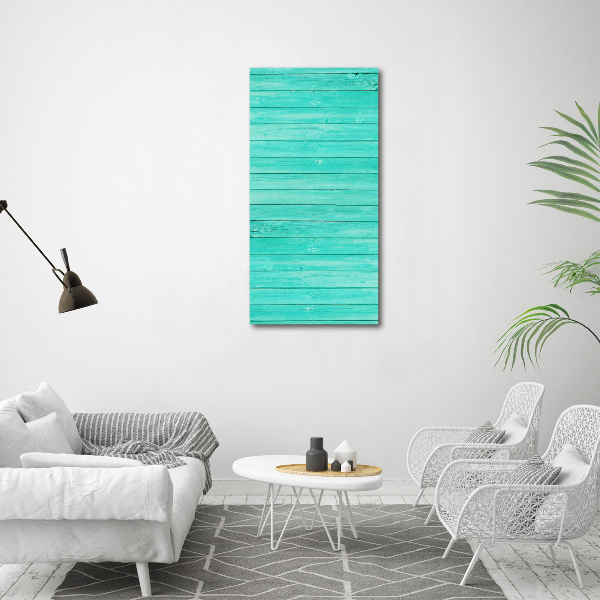 Large canvas wall art Green boards