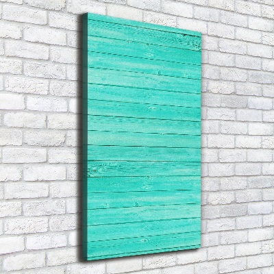 Large canvas wall art Green boards