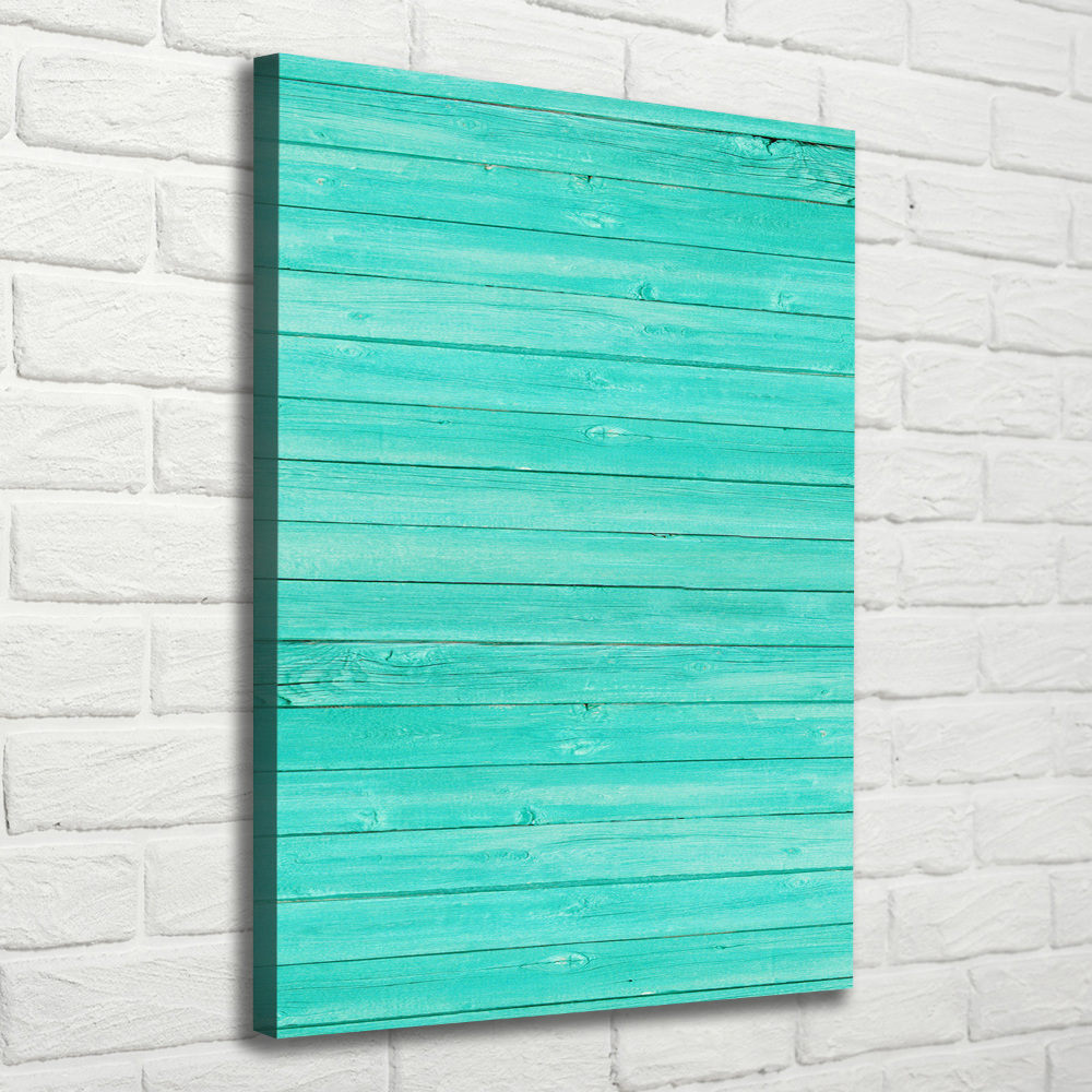 Large canvas wall art Green boards