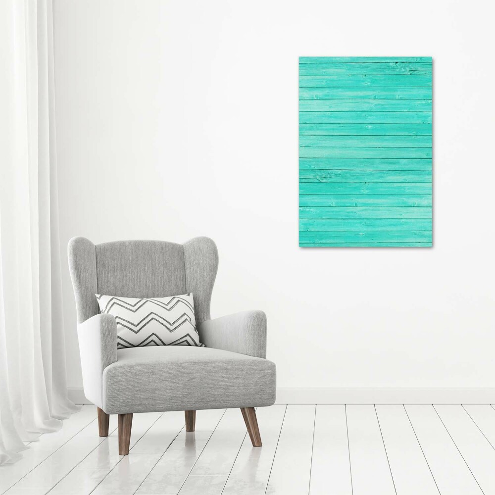 Large canvas wall art Green boards