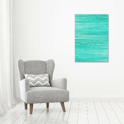 Large canvas wall art Green boards