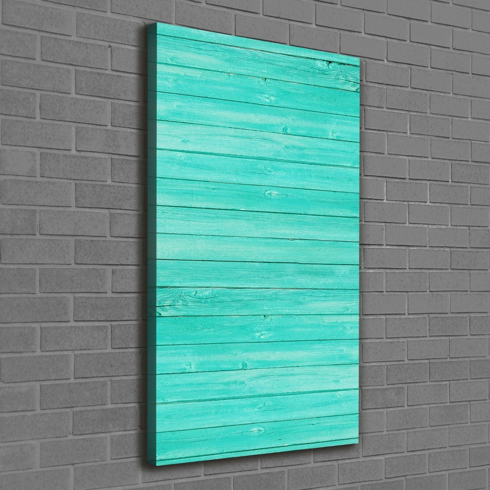 Large canvas wall art Green boards