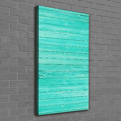 Large canvas wall art Green boards