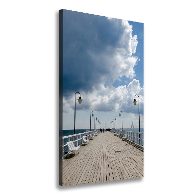 Canvas wall art Pier in Orłowo