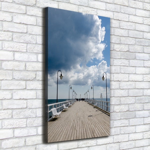 Canvas wall art Pier in Orłowo