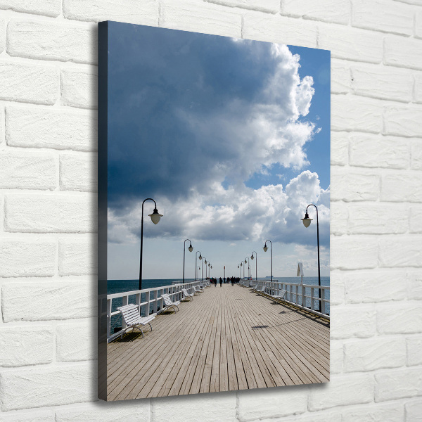 Canvas wall art Pier in Orłowo