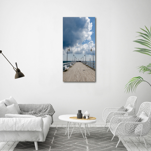 Canvas wall art Pier in Orłowo