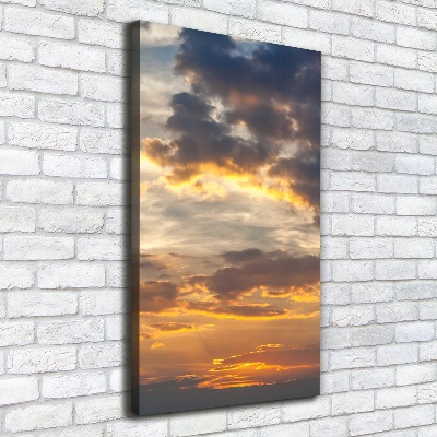 Canvas wall art Sunset heaven