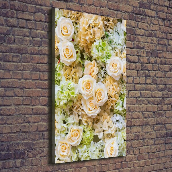 Canvas wall art Wedding flowers