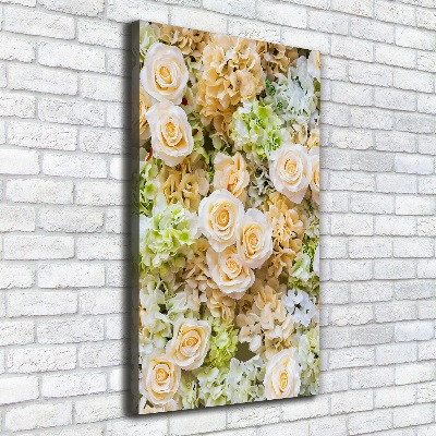 Canvas wall art Wedding flowers