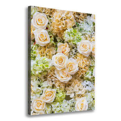 Canvas wall art Wedding flowers