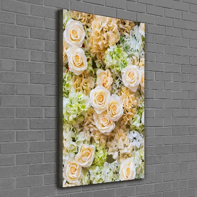 Canvas wall art Wedding flowers