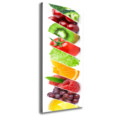 Large canvas wall art Vegetables and fruits