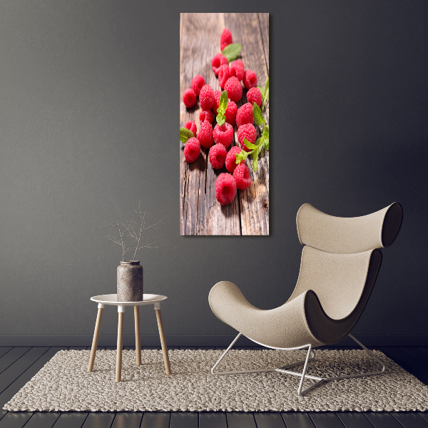 Wall art canvas large Raspberries