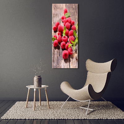 Wall art canvas large Raspberries