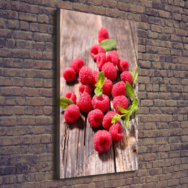 Wall art canvas large Raspberries