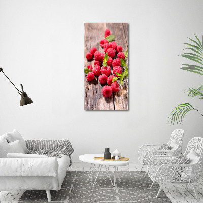 Wall art canvas large Raspberries