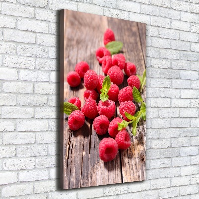 Wall art canvas large Raspberries