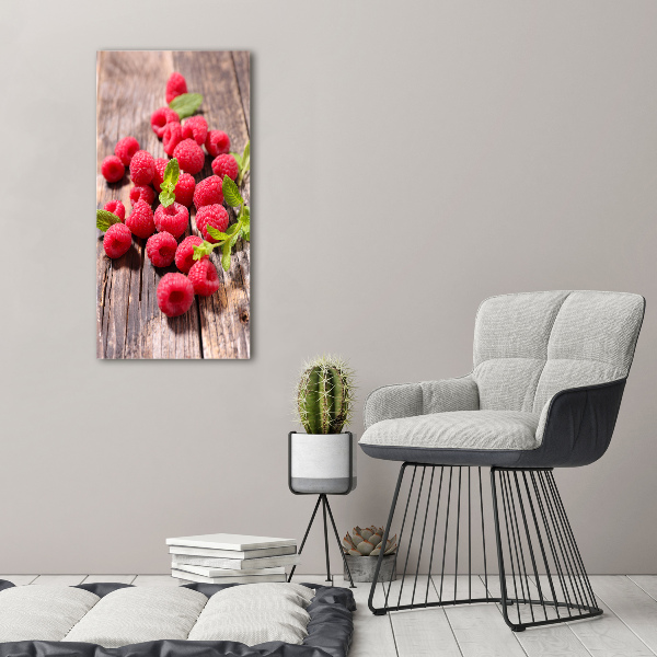 Wall art canvas large Raspberries