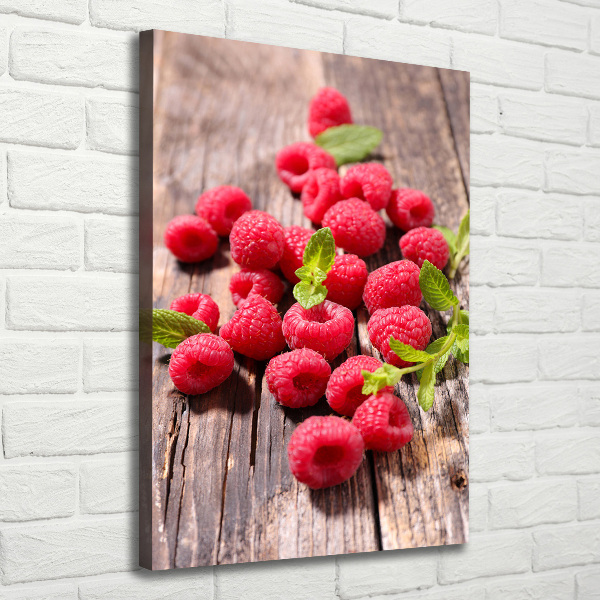 Wall art canvas large Raspberries