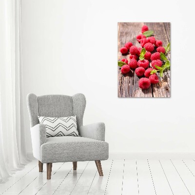 Wall art canvas large Raspberries