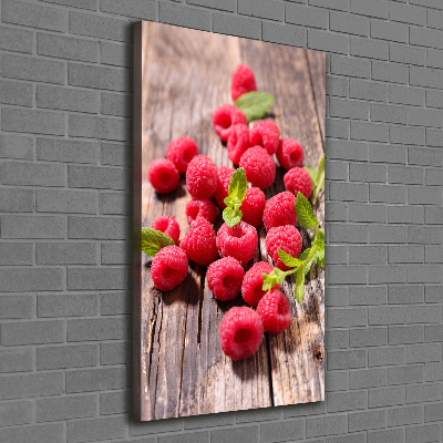 Wall art canvas large Raspberries