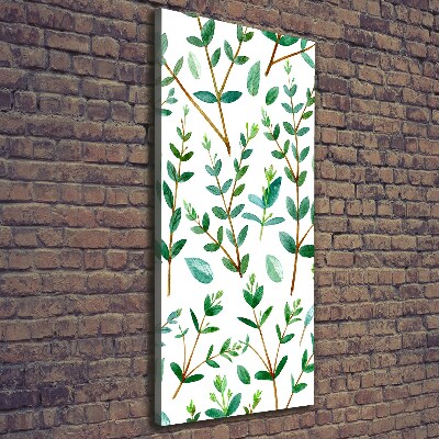 Wall art canvas large Eucalyptus branches