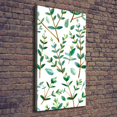 Wall art canvas large Eucalyptus branches