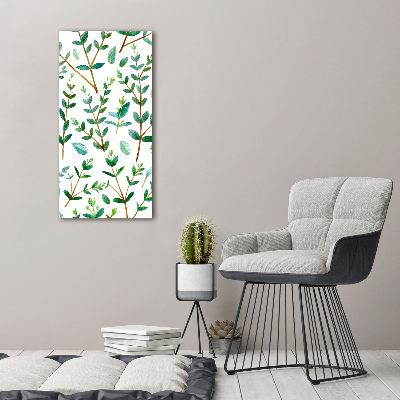 Wall art canvas large Eucalyptus branches