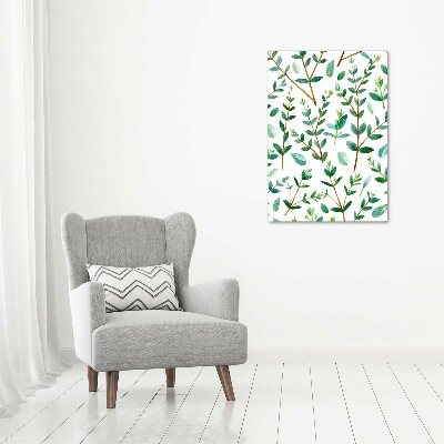 Wall art canvas large Eucalyptus branches