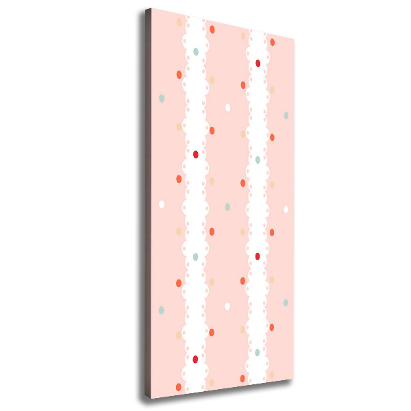 Canvas wall art Colorful dots background