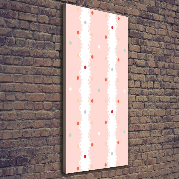 Canvas wall art Colorful dots background